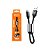 Cabo Chaveiro Metalizado Hrebos - USB X LIGHTINING HS-195 - Cabo 0.3M 3.0A - Imagem 1