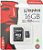 Cartão de Memória Canvas Select microSD 16GB, Kingston, Preto - Imagem 1