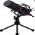 Microfone Condensador USB Gamer e Streamer Redragon Blazar Preto GM300 - Imagem 1