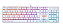 Teclado Mecânico Gamer Redragon Mitra, RGB, Switch Outemu Red, ABNT2, Branco - K551W-RGB (PT-RED) - Imagem 1