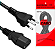 Cabo de Força PC 1.8 Metros para Fonte ATX e Monitor KAPBOM - KAP-361 - Imagem 1