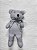 URSO PEQUENO ARTICULADO TRICOLINE POÁ - HIPOALERGÊNICO - ARTESANAL - Imagem 3