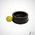 Kit Comedouro Preto e bolinha - Imagem 1
