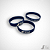 Pulseira Silicone Azul Escuro - Imagem 1