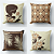 Kit 27037 4 Capas de Almofadas Decorativas 45x45cm c/Zíper - Imagem 4