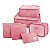 Organizador de Malas de 6 Peças Estampa Lisa Jacki Design - Rosa (ARH18608-RS) - Imagem 3