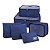 Organizador de Malas de 6 Peças Estampa Lisa Jacki Design - Azul escuro (ARH186 - Imagem 1