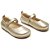 Sapatilha Boneca Infantil com Velcro Metalizado Ouro Velho - Blue Infantis - Imagem 4