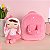 Mochila Infantil Metoo com Boneca Removível Coelha Rosa - Imagem 2