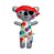 Boneco de Pano Coala Pirata Bolas Coloridas - M - Imagem 1
