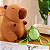 Pelúcia Capivara mochila tartaruga em Plush Antialérgico - 33cm - Imagem 5