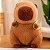 Pelúcia Capivara mochila tartaruga em Plush Antialérgico - 33cm - Imagem 3