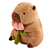 Pelúcia Capivara em Plush Antialérgico Florzinha Tulipa - 30cm - Imagem 1