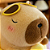 Pelúcia Capivara com Boia Pato em Plush Antialérgico - 23cm - Imagem 5