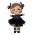 Boneca de Pano Articulada Bailarina Ivy - G - Imagem 1