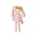 Boneca Metoo Angela Plush Manu Coelha Rosa Original - Imagem 1