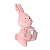 Pelúcia Büp Bunny Rosa com Caixa - Imagem 5