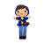 Boneco de Pano Inclusivo com Fone Abafador TEA Autista - P - Imagem 1