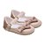 Sapatilha Boneca Infantil Little Cute verniz com Laço em Veludo e Strass Rosa - Imagem 1