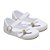 Sapatilha Boneca Infantil Little Cute Branca com Laço e Strass - Imagem 1