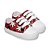Tênis Infantil estampado cartoon vermelho e branco - Imagem 1