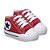 Tênis Infantil cano alto estrela vermelho e branco - Imagem 1