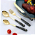 Conjunto De Talheres De Luxo Inoxidável 24 Pç Com Prateleira - Imagem 3