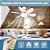 Ventilador de teto Com Luz para pequenos espaços (6 Hélices) ajustável Rotação e Temperatura - Imagem 5
