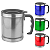 Caneca de inox 400ml térmica com tampa sortidas - Imagem 1