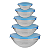 Conjunto de potes de vidro com 05 peças KI ÚTIL - Imagem 2