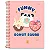 Caderno capa dura 10x1 com 160 folhas feminino Fun Bites Cadersil - Imagem 2