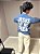 Camiseta Azul Oversized Jesus Set Me Free - Imagem 5