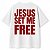 Camiseta Branca Oversized Jesus Set Me Free - Imagem 3