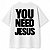 Camiseta Branca Oversized You Need Jesus - Imagem 2