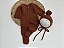 Conjunto Macacão Mohair Touca Pompom Ferrugem - Imagem 1