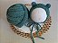 Conjunto Wrap e Touca Ursinho Sweet Turquesa - Imagem 2