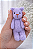 Ursinho de Tricô Mohair Lilás - Imagem 1