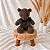 Urso Peti Petá Verde Militar P 35 cm - Imagem 1