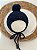 Touca Pompom Azul marinho Newborn - Imagem 1