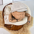 Boina Dupla Face Newborn Verde Menta e Off - Imagem 4