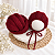 Conjunto Wrap e Touca Trabalhada Bordô - Imagem 1