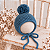 Touca Pompom Candy Azul Oceano - Imagem 1