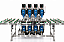 Furadeira 4 Posições com duplo cabeçotes semi- automática c/ opcional 100% automática - Imagem 1