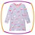 Camisola infantil em malha fresh estampada na cor lilás (acompanha para boneca) - Imagem 1