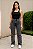 Calça Jeans Wide Leg Grafite - Imagem 1