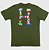 Camiseta HUF Global Trip H Verde Militar - Imagem 4
