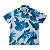 Camisa de Botão Radical Wave Folha Branco/Azul - Imagem 1