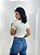 Blusa Feminina Off White Com Flores em Crochê Viscolycra - Imagem 5