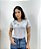 Blusa Feminina Branca Com Flores em Crochê Viscolycra - Imagem 3