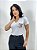Blusa Feminina Branca Bordada Laço De Strass Viscolycra - Imagem 4